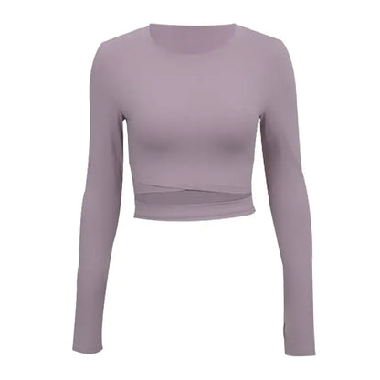 Tight-fitting Navel-baring Sports Yoga Gym Wear