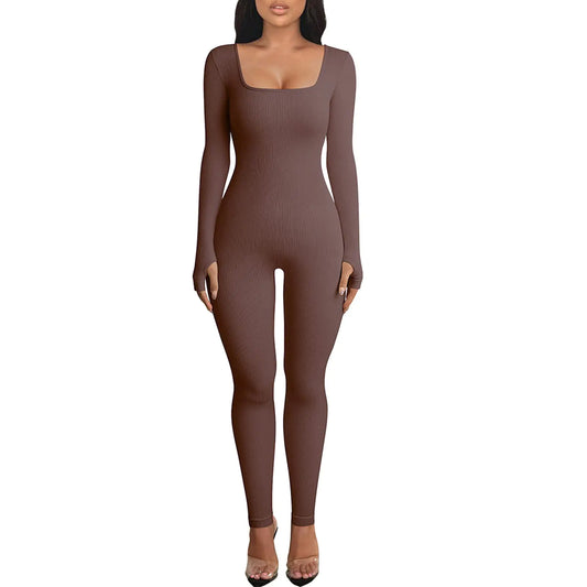 Womens Yoga Jumpsuit with Tummy Control